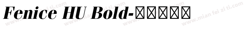 Fenice HU Bold字体转换